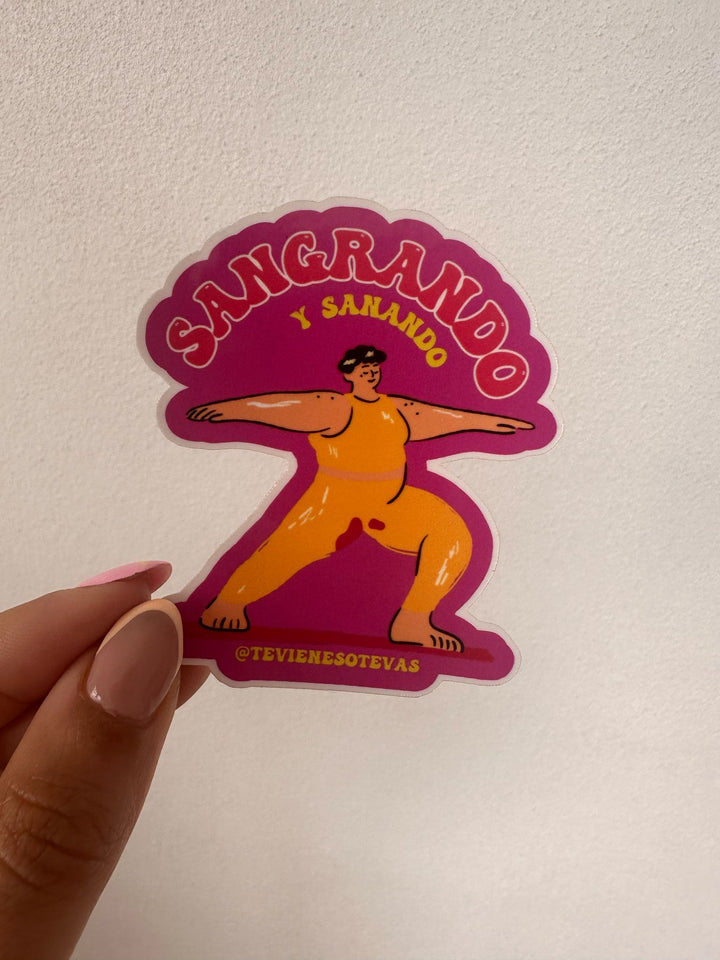 Sticker “Sangrando y Sanando”