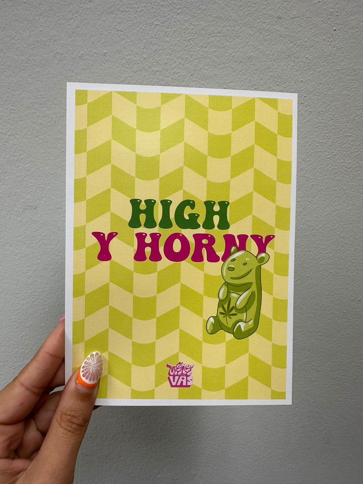 Art Print "High and Horny"