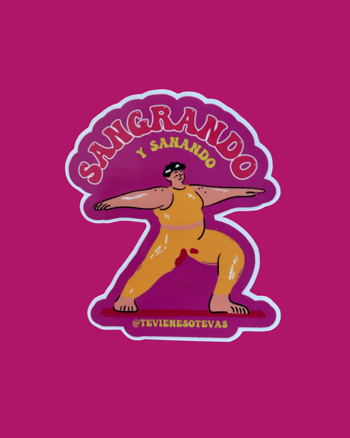 Sticker “Sangrando y Sanando”