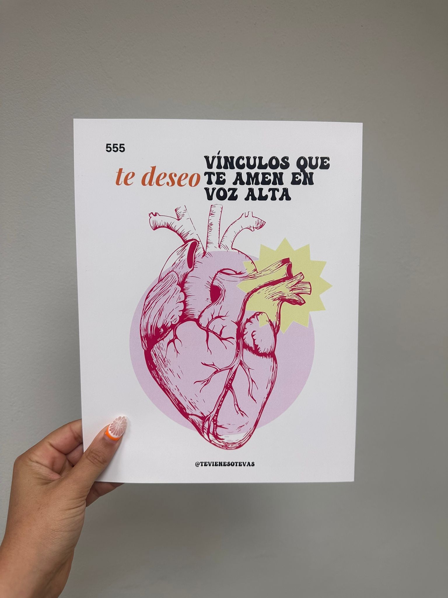 Art Print "Que Te Amen En Voz Alta" Grande